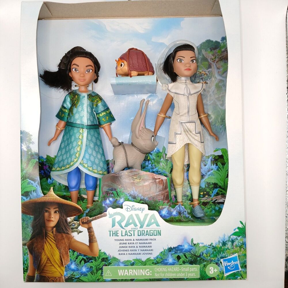 Disney Raya & The Last Dragon Young Raya and Namaari 2 Fashion Dolls & Pets New